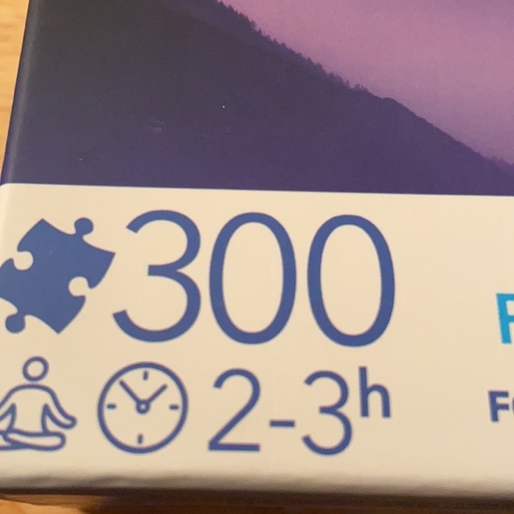 Calm Mindful 300 Piece Puzzle Foggy Mountains Scenery Set. - Picture 6 of 8